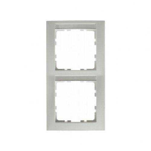 Berker 10128919 Rahmen mit Beschriftungsfeld 2fach senkrecht S.1 polarweiß, glänzend Mesch Shop Berker 10128919 Rahmen mit Beschriftungsfeld 2fach senkrecht S.1 polarweiß, glänzend Mesch Shop